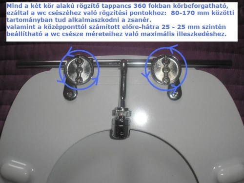 EASY-Bid bidés WC ülőke, fehér