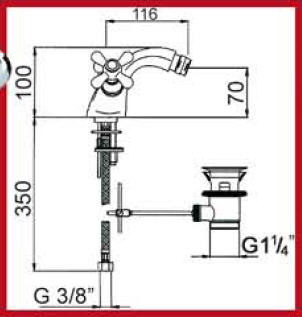 Feromix Anais 463.1 bidet csaptelep