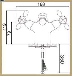 Feromix Memorie 40360.1 bidet csaptelep