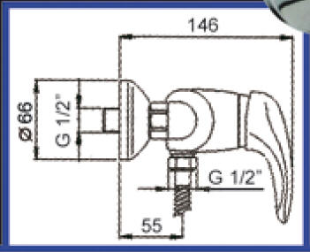 Feromix Dauphin Plus 6150.1 zuhany csaptelep szettel