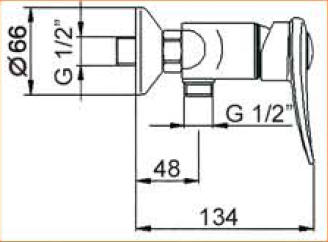 Feromix Giulietta 21100.1 zuhany csaptelep