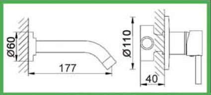 Feromix Minimal Plus 31320.1 fali mosdó csaptelep