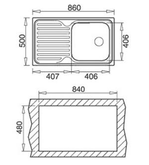 Teka Classic 86 1B 1D rozsdamentes mosogató (10119056)