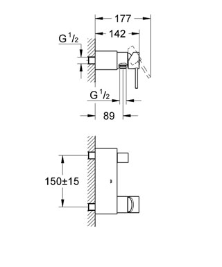 Grohe Allure Zuhanycsaptelep 32149 000 (32149000)
