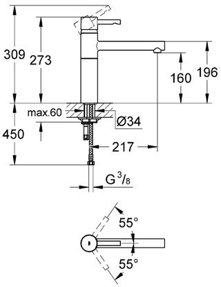 Grohe Essence mosogató csaptelep 32105 000 (32105000)