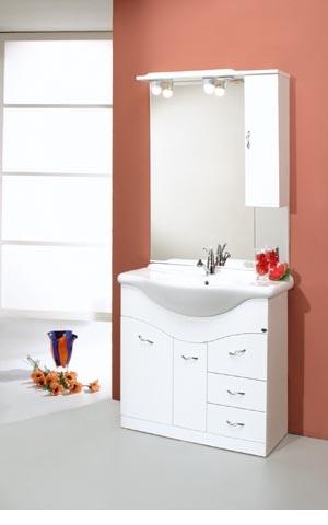 Savini 85 cm fehér Mosdószekrény