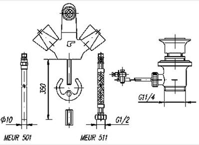 Mofém Eurosztár 144-0028-00 Bidé csaptelep