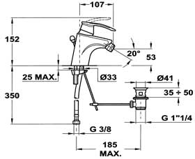 Teka MC-10 Plus 97.622.02 Bide csaptelep
