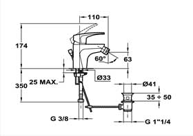 Teka MB2 40.622.02 Bide csaptelep