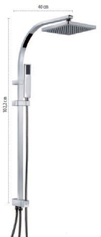 Teka Universe Cuadro 79.002.64 Zuhanyrendszer (7900264)