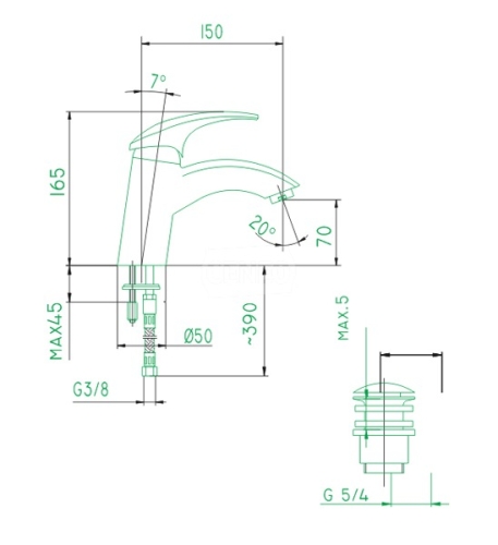 Armatura Ametyst 402-815-00 Mosdó csaptelep