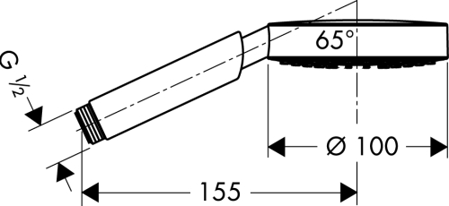 Hansgrohe Raindance S 100 AIR 1jet kézizuhany 28509 000 (28509000)