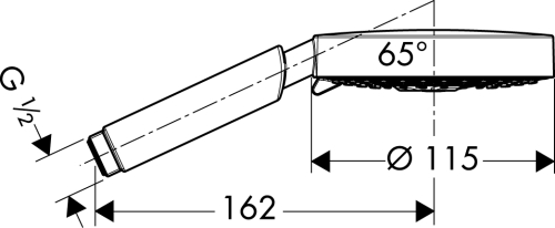 Hansgrohe Raindance S 120 AIR 3jet 28514 000 Kézizuhany (28514000)