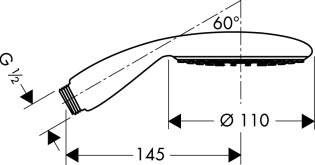 Hansgrohe Raindance E 100 AIR 1jet Kézizuhany 28508 000 (28508000)