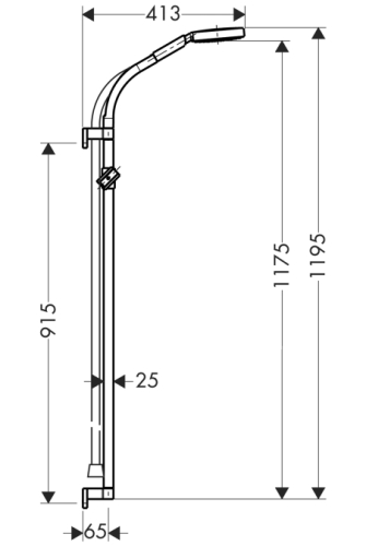 Hansgrohe Raindance Rainbow Zuhanyszett 0,9 m 27876 000 (27876000)
