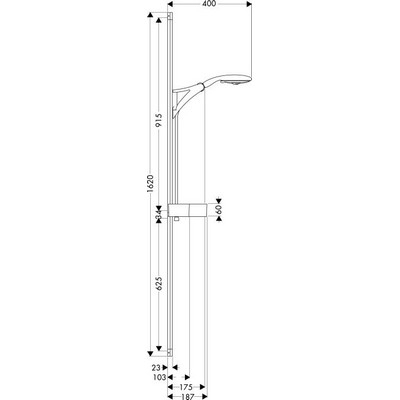 Hansgrohe Raindance E 150 AIR 3jet/Raindance Unica 150 Zuhanyszett 27888 000 (27888000)
