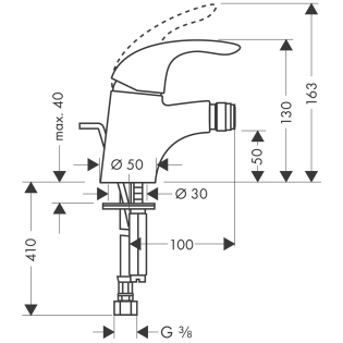 Hansgrohe Focus E 31720 000 Egykaros bidécsaptelep (31720000)