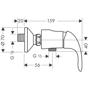 Hansgrohe Focus E 31760 000 Egykaros zuhanycsaptelep (31760000)