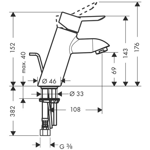 Hansgrohe Focus S 31701 000 Mosdócsaptelep (31701000)
