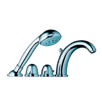 Hansgrohe 15461 4-lyukú kád csaptelep termosztáttal