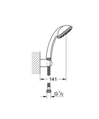 Grohe Tempesta 28676 001 Zuhanygarnitúra (28676001)