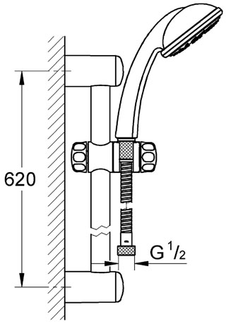 Grohe Tempesta 28591 000 Zuhanygarnitúra (28591000)