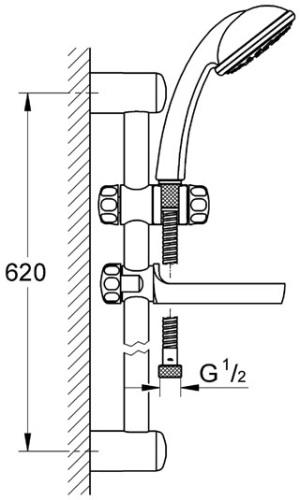 Grohe Tempesta 28593 003 Zuhanygarnitúra (28593003)
