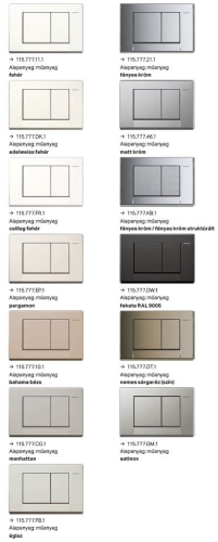 Geberit Bolero 115.777.xx.1 Nyomólap