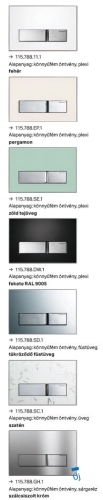 Geberit Sigma 50 115.788.xx.1 Nyomólap