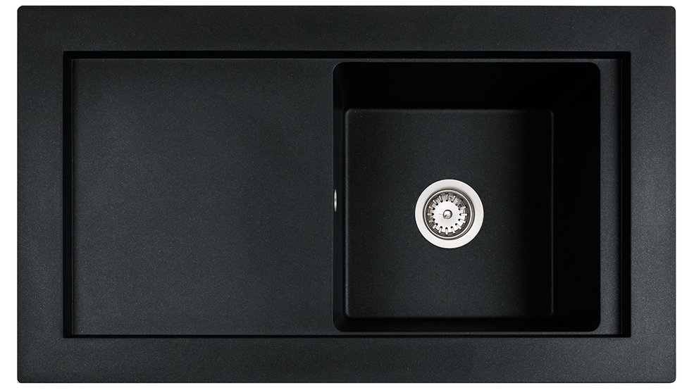 Teka Aura 45 B TG gránit mosogató, Metálfekete 88567