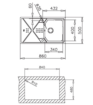 Teka Expression 86 1C 1E rozsdamentes mosogató (T1531)