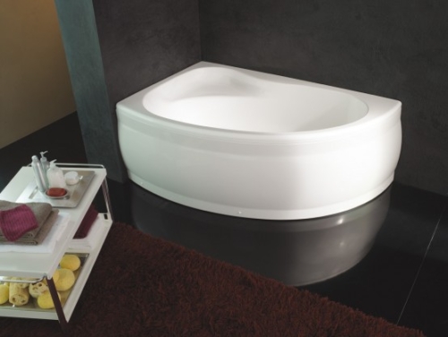 Kolpa-San Romeo 155x100 aszimmetrikus sarokkád (155 x 100 (95) cm, Beépíthető balos, #741530 L)
