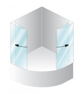 Kolpa-San Orion TK 120/130/140/150 kádparaván (150 cm, Fehér, Edzett átlátszó üveg, 150 cm, #314410)