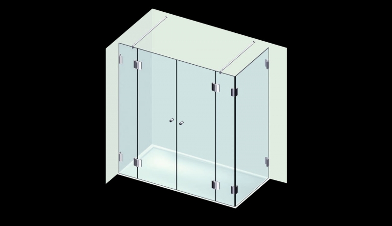 Varioglass Torsion 206 Zuhanykabin (200x80x200 cm)