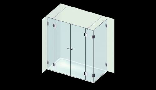 Varioglass Torsion 206 Zuhanykabin (200x80x200 cm)