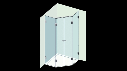 Varioglass Torsion 306 Zuhanykabin (100x100x200 cm)