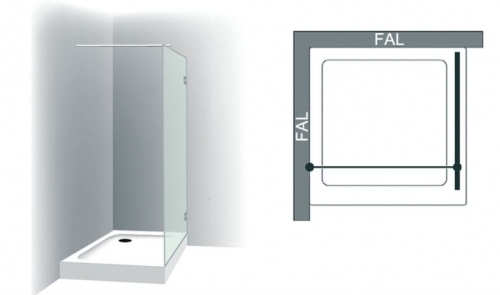 Varioglass Signum 400 Zuhanyfal