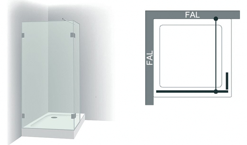 Varioglass Signum 401 Zuhanyfal