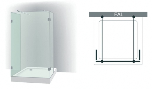 Varioglass Signum 402 Zuhanyfal