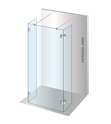 Varioglass Signum 402 Zuhanyfal víztiszta üveg (30x110x30x200 cm)