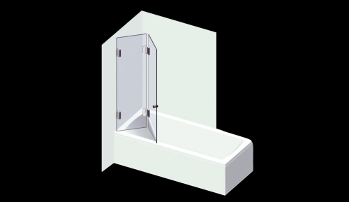 Varioglass Signum 605 Kádparaván  (100x150 cm)