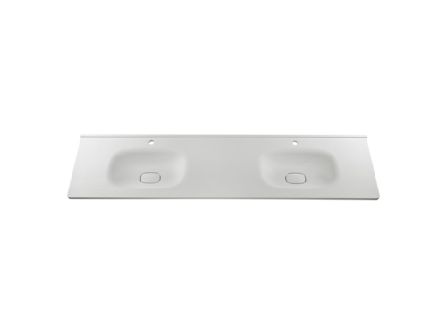 Marmy Cavalli 200x52/3 dupla beépíthető öntött márvány mosdó, matt fehér 6 154 09 20 42 33