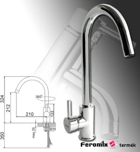 Feromix Mini-art 310500.1 mosogató csaptelep