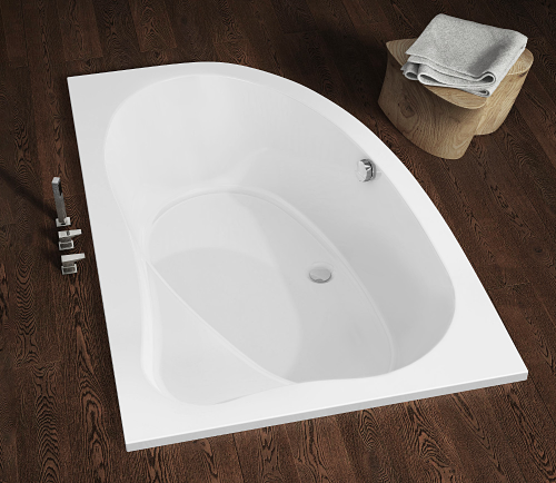 Riho ARYL 153,5×100,5 cm jobbos asszimetrikus kád, fehér (BA67) B021001005