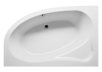 Riho ARYL 153,5×100,5 cm jobbos asszimetrikus kád, fehér (BA67) B021001005