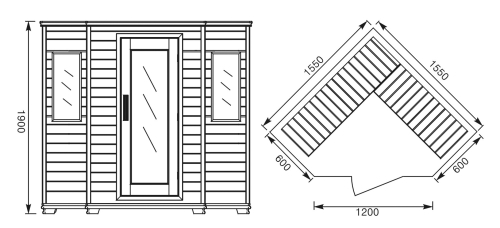 Hopa H033LW szauna