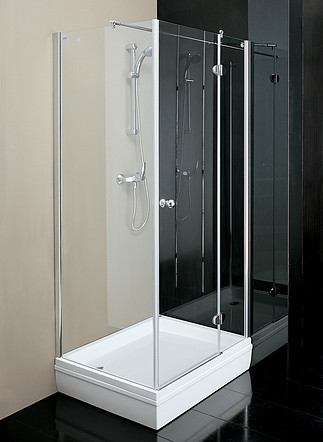 Kolpa-San Sole TKK 80/90 Szögletes zuhanykabin (Silver króm, Szatinírozott üveg, 90x90 cm, 87-89, #797570)
