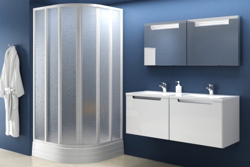 Ravak Supernova SKKP6 90x90 negyedköríves zuhanykabin (875-895 mm, fehér, Pearl, 90 cm, #3207010011)