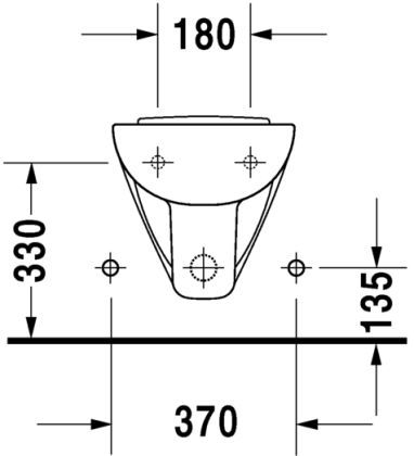 Duravit D-Code 223615 fali bidé
