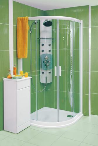 Ravak Rapier NRKCP4 80x80 negyedköríves zuhanykabin (szatén, 80x80 cm, Grape, 80x80 cm, #3L340U00YG)